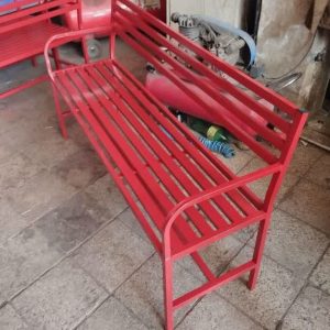 نیمکت انتظار فلزی پشتی دار