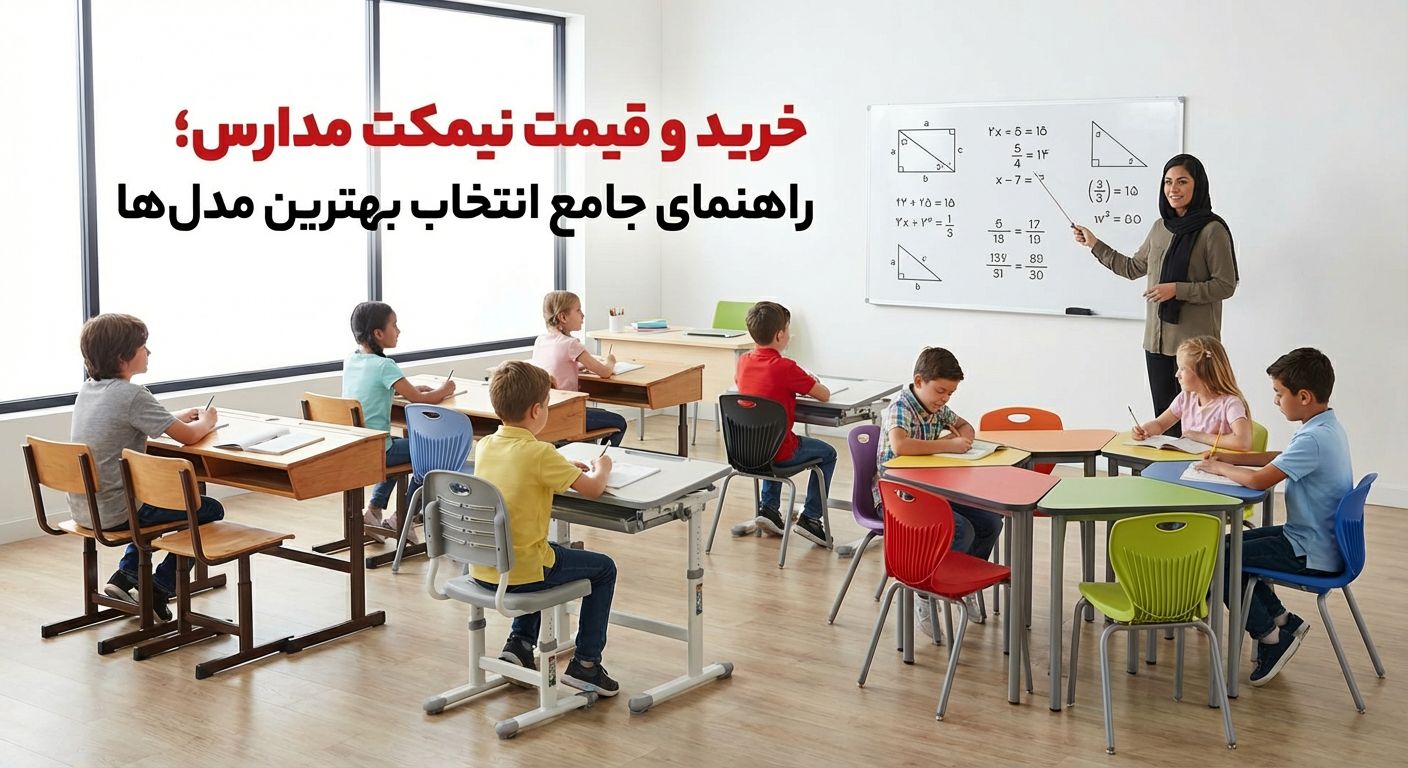 تصویر شاخص برای مقاله خرید و قیمت نیمکت مدارس؛ راهنمای جامع انتخاب بهترین مدل‌ها