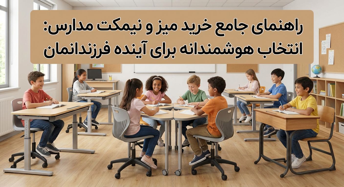 تصویر شاخص برای مقاله راهنمای جامع خرید میز و نیمکت مدارس: انتخاب هوشمندانه برای آینده فرزندانمان