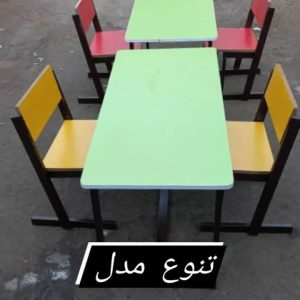 میز و صندلی مهد کودک مستطیل