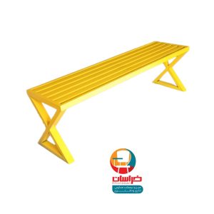 نیمکت انتظار حیاط فلزی رنگ کوره ای استاتیک