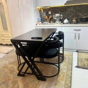 میز ناهارخوری رنگ کوره ای استاتیک