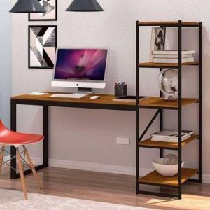 میز کامپیوتر کتابخانه دار