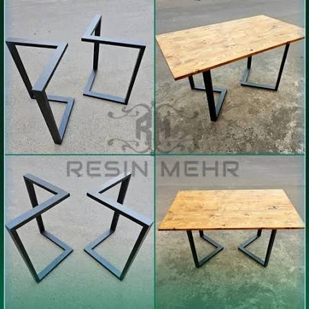میز پایه داخل فلزی